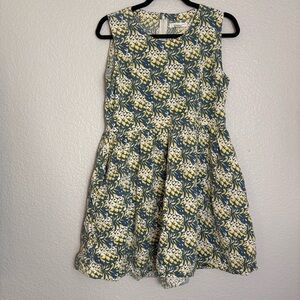 Mata Traders Pineapple Floral Print Dress